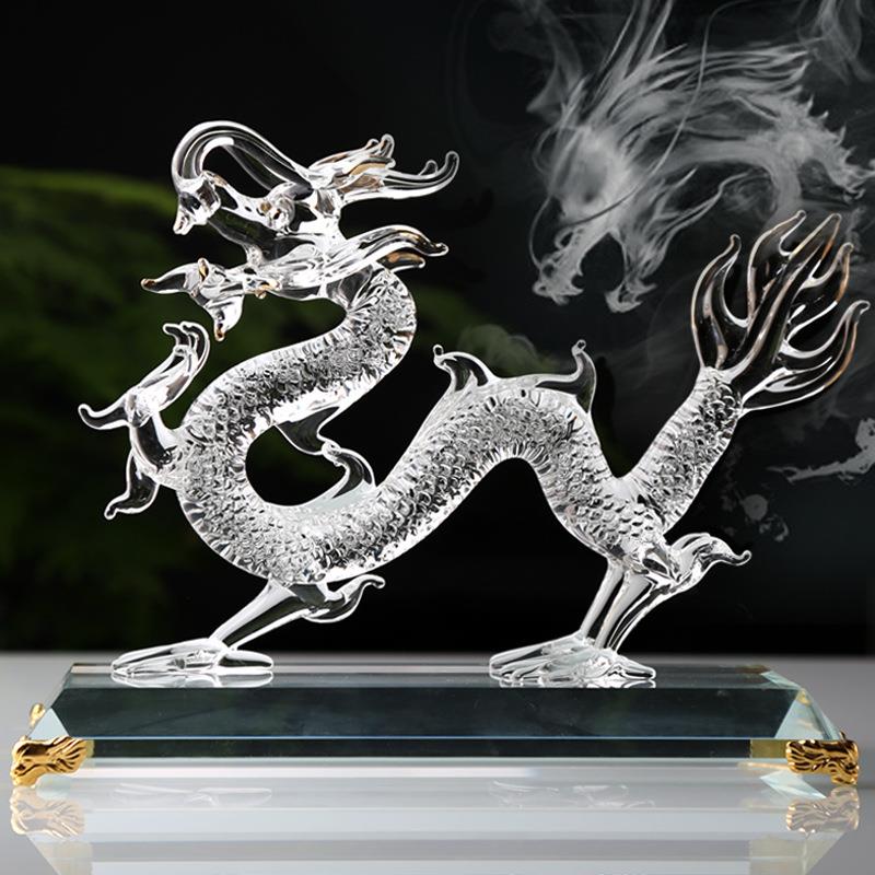 辉睿水晶12十二生肖鼠牛虎兔龙蛇马羊猴鸡狗猪办公摆件家居装饰品