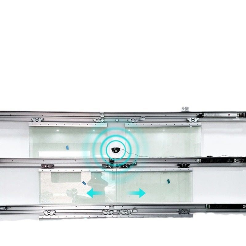 智尊自动门电机电动轨道平移感应玻璃门轨道门禁系统全套机组套装