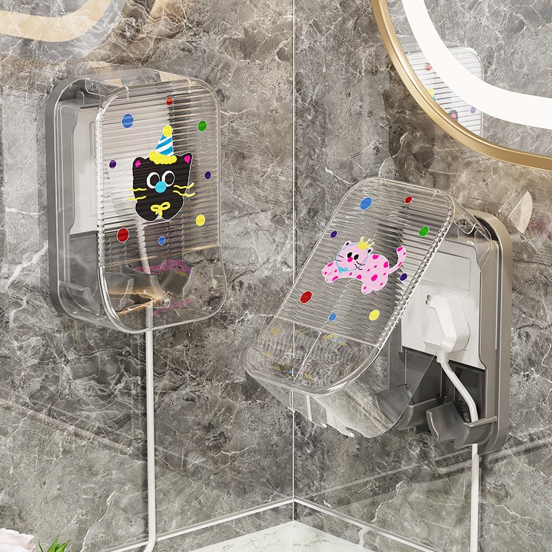 86型加高加大插座防水罩遮挡盒浴室漏电开关防溅盒热水器保护罩盖