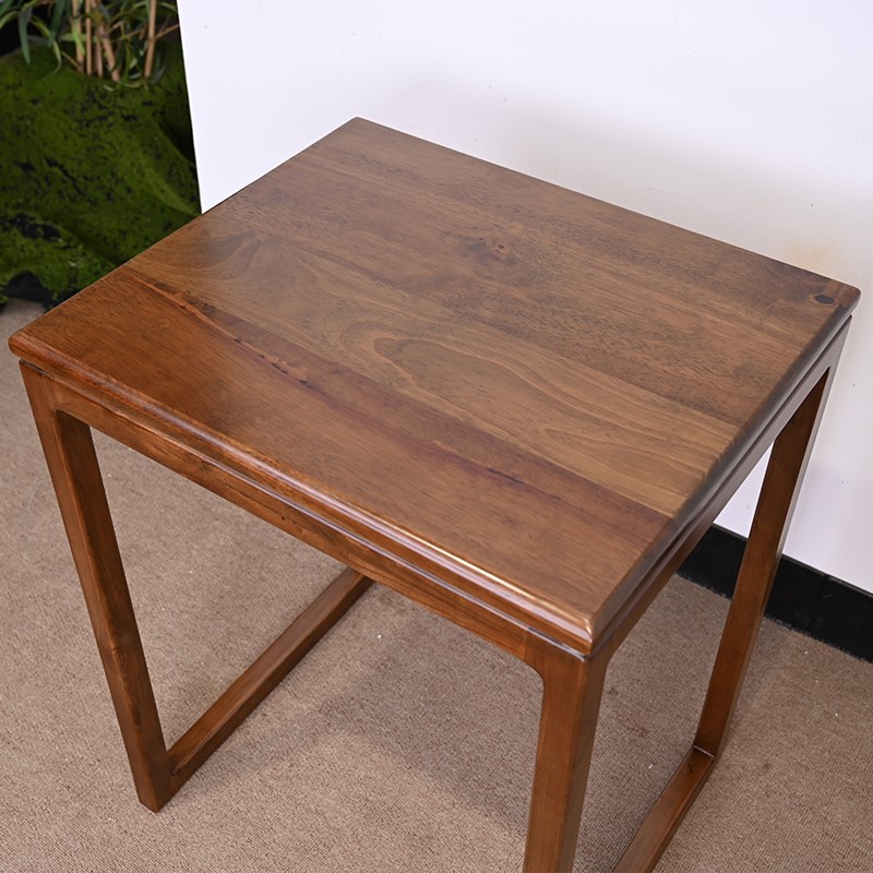 坚守全实木置物架扫地机器人收纳适用石头云鲸科沃斯带轮边几移动