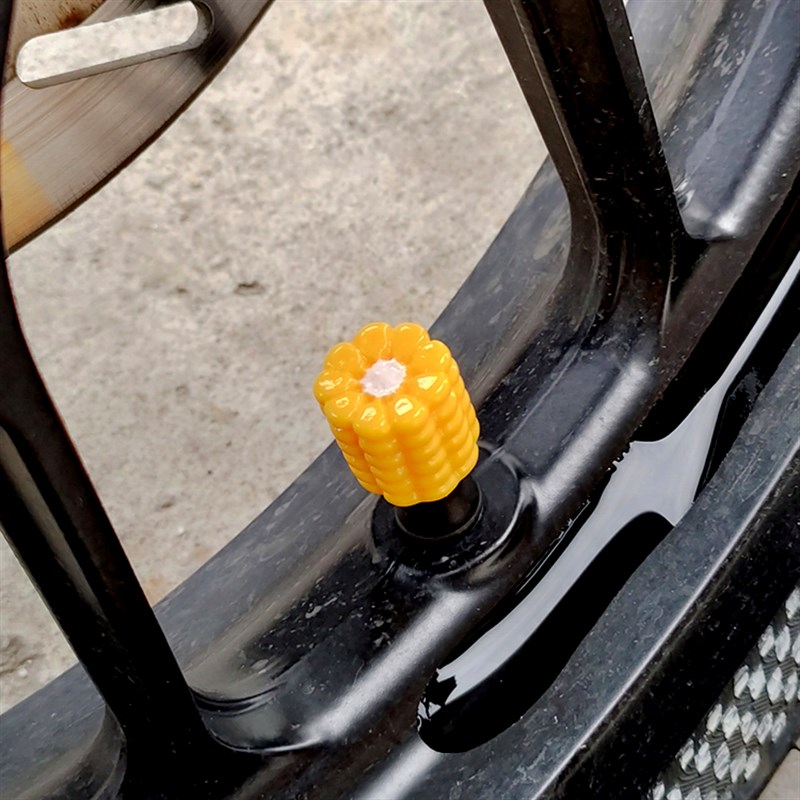 美式复古搞笑玉米汽车轮胎气嘴帽气门嘴电动单车摩托车气嘴芯帽