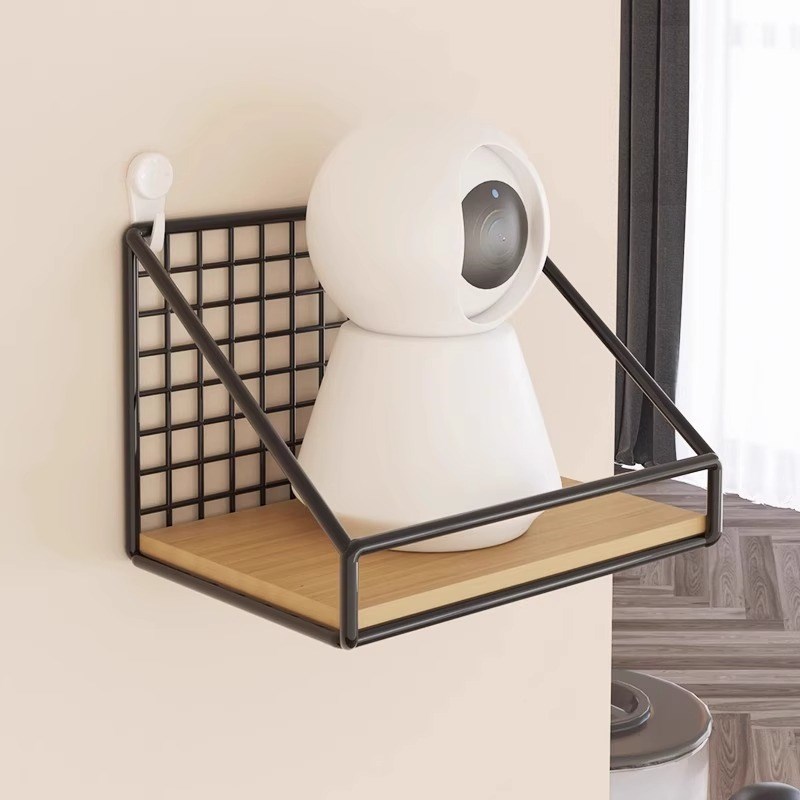 摄像头室内支架免打孔监控家用室外墙上置物架路由器放置底座架子