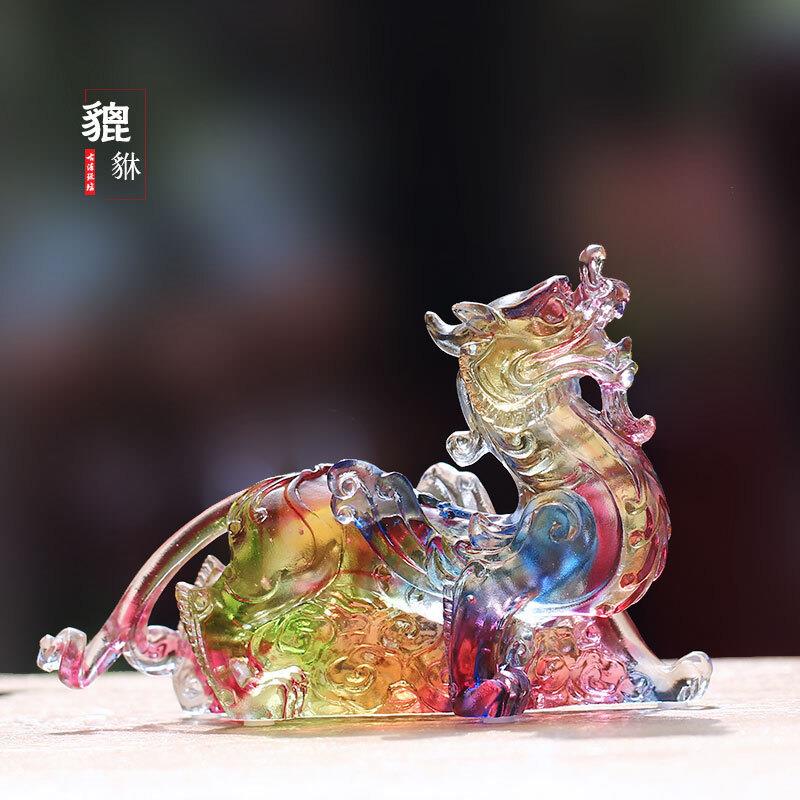 琉璃貔貅招财风水摆件客厅办公书房桌面摆放装饰商务送礼聚财