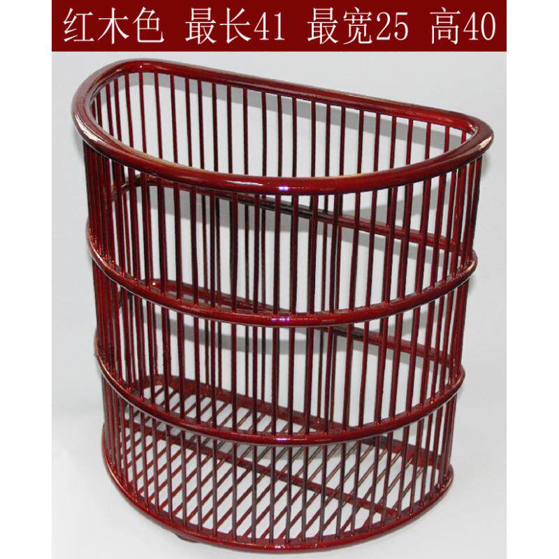 宾馆收纳篮酒店筐脏衣篮毛巾布草筐半圆工艺布草框收纳筐竹编本色