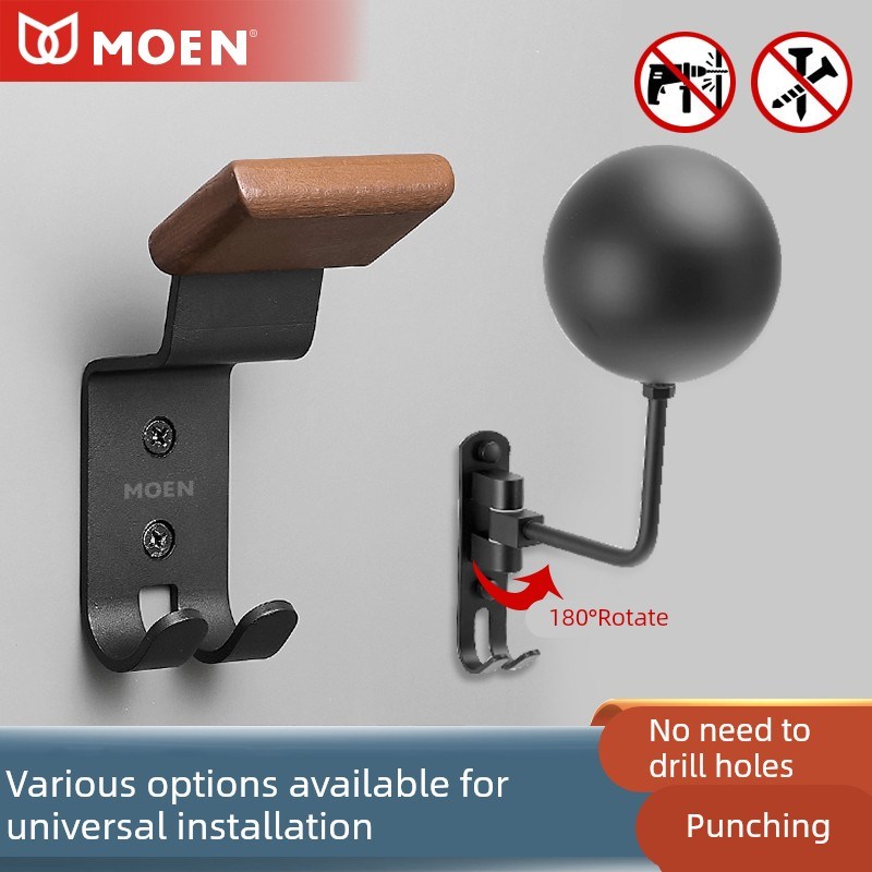 摩恩摩托自行车头盔支架展示架安全帽子收纳架免打孔置物架壁挂钩