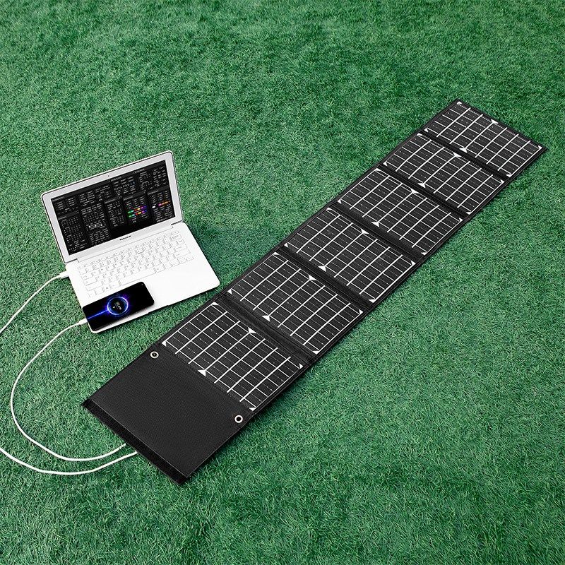 太阳能折叠发电板单晶硅便携光伏板折叠包户外移动电源充电板