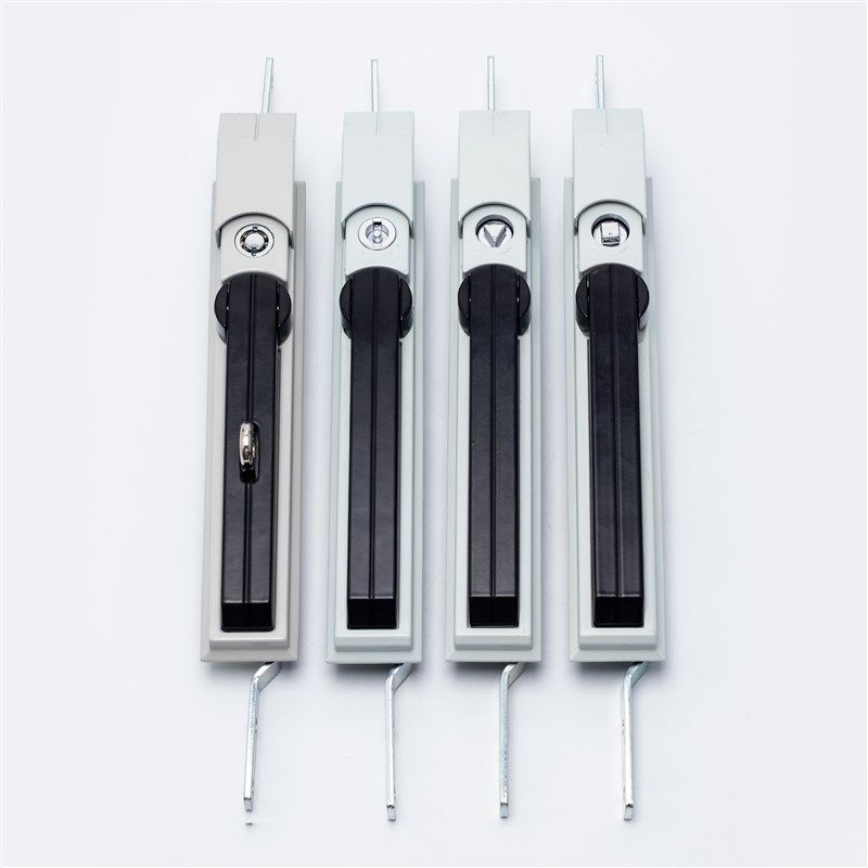 天地连杆锁MS830-1仿威图机柜锁电箱门锁一字三角弹子锁芯不锈钢