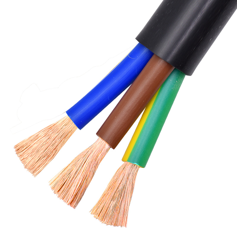 RVV国标控制软电缆2 3 4 5芯0.75 1.5 2.5 4 6平方家用电源护套线