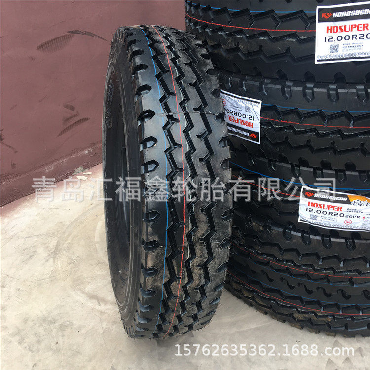 豪顺1200R20翻斗车钢丝胎搅拌车轮胎