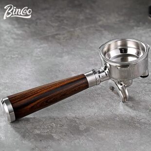 Bincoo意式咖啡机双嘴有底不锈钢手柄双耳三耳51/58mm改装配件
