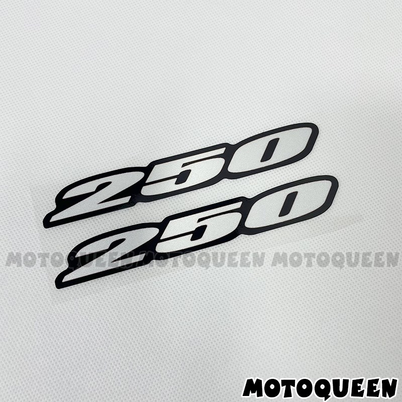 适用本田铃木雅马哈川崎200摩托车身装饰150CC排量标250贴纸拉花
