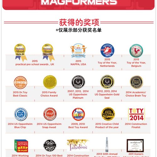 磁体,磁性块组装积木拼图几何建筑黄金婴儿教学辅助基本补充