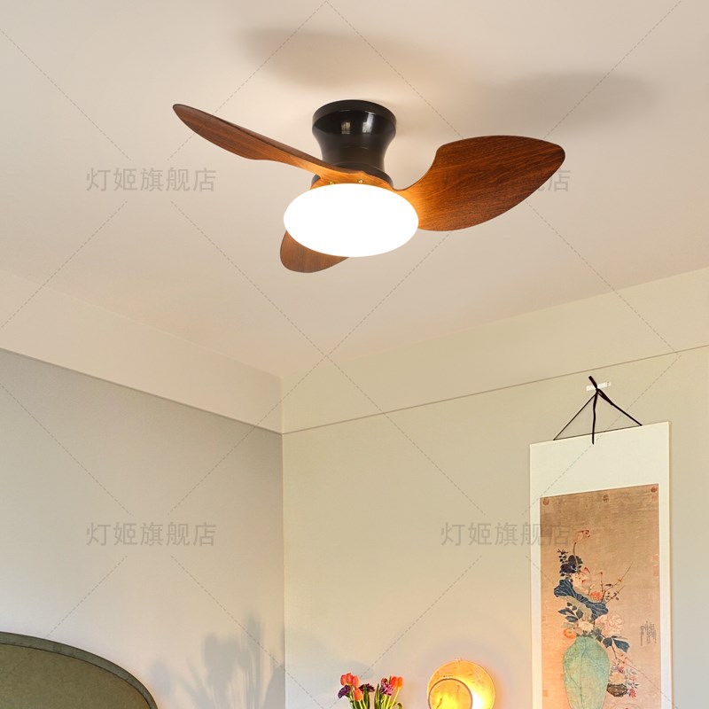 全光谱智能吸顶风扇灯卧室家用变频护眼吊扇灯北欧简约书房灯casa