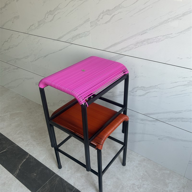 缝纫机透气散热凳子服装厂上班椅久坐不累藤编凳简约流水线车间凳