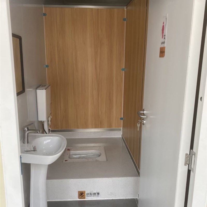 大理石一体蹲坑直排移动厕所多用一体侧排蹲便器不破坏地面农改厕