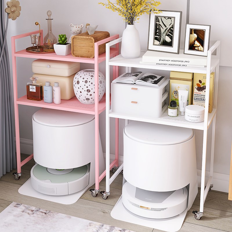 七色碳钢扫地拖地机器人置物架云鲸伴侣科沃斯N9石头可移动收纳架