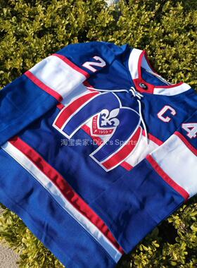 原版巅峰对决Shane hollander hudson同款球衣重工刺绣工艺制作