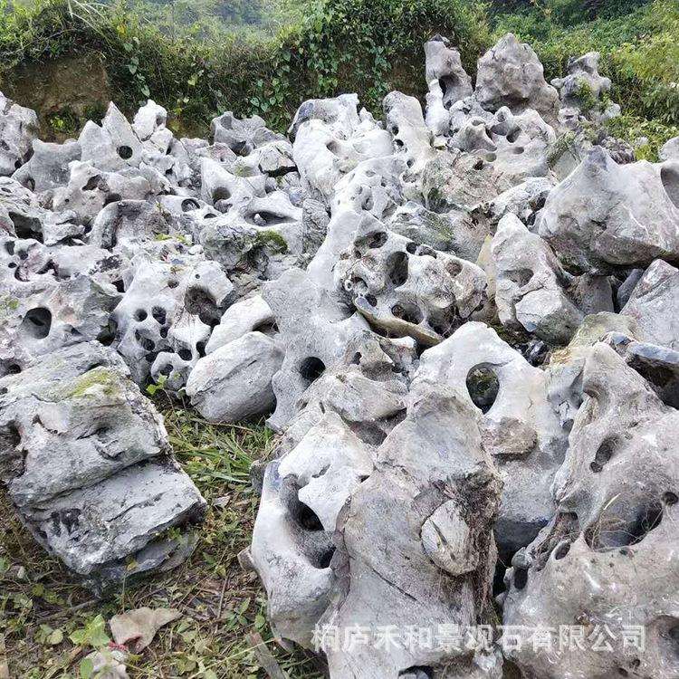 广西太湖石 户外庭院假山流水设计制作 景观假山石工程承接制作