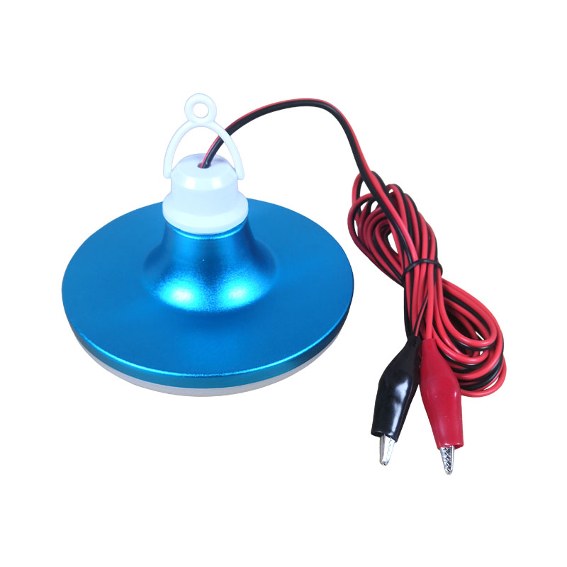 12v夜市地摊灯DC48V60V飞碟灯夹子加粗线车用品字插LED12V电瓶灯