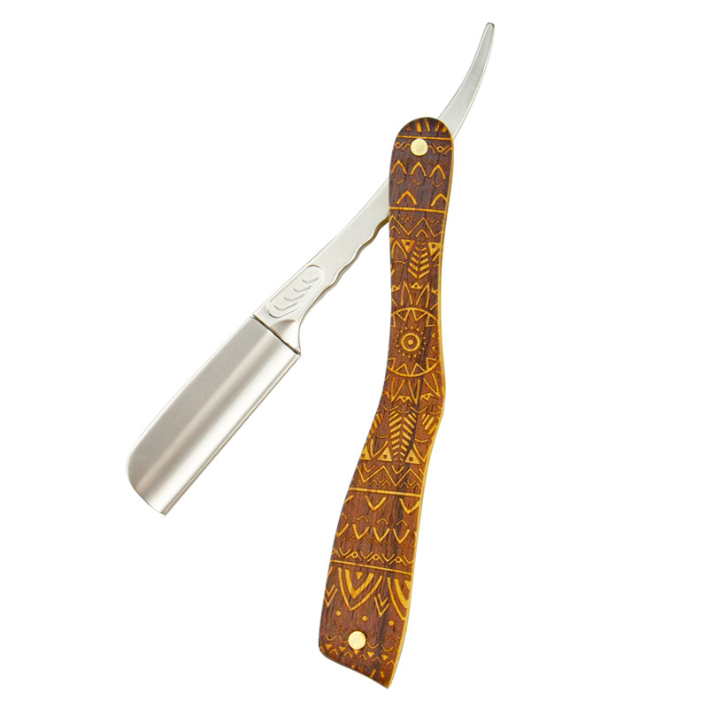 老式剃刀理发刮刀男士手动刮胡刀刮脸刀发廊专用剃须可换安全刀片