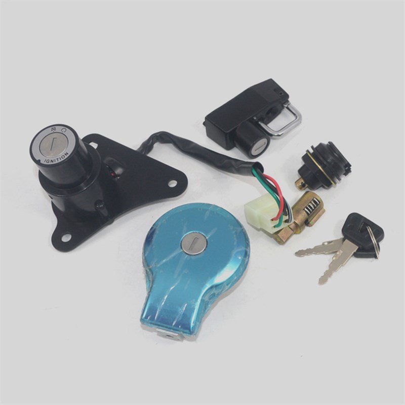 适用雅马哈摩托车XV250XV125XV400天王太子套锁ZY凌骥电门锁钥匙