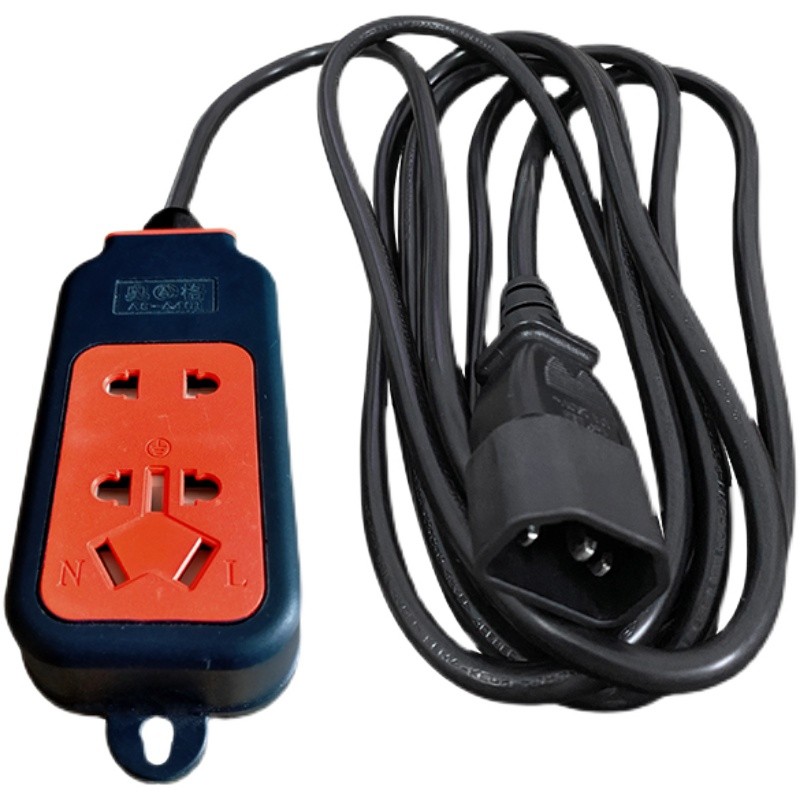 C14转国标排插 粗线大功率机柜PDU插板品字插孔变普通插座插线板