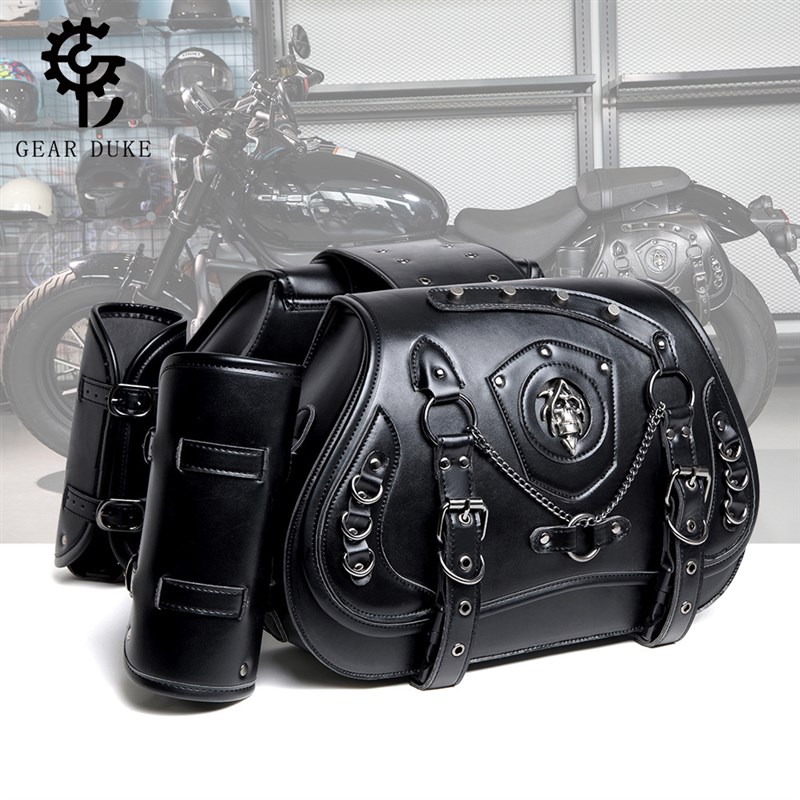 热卖哈雷巡航装备车边包摩托车配件改装侧边箱包骑士机车挂包