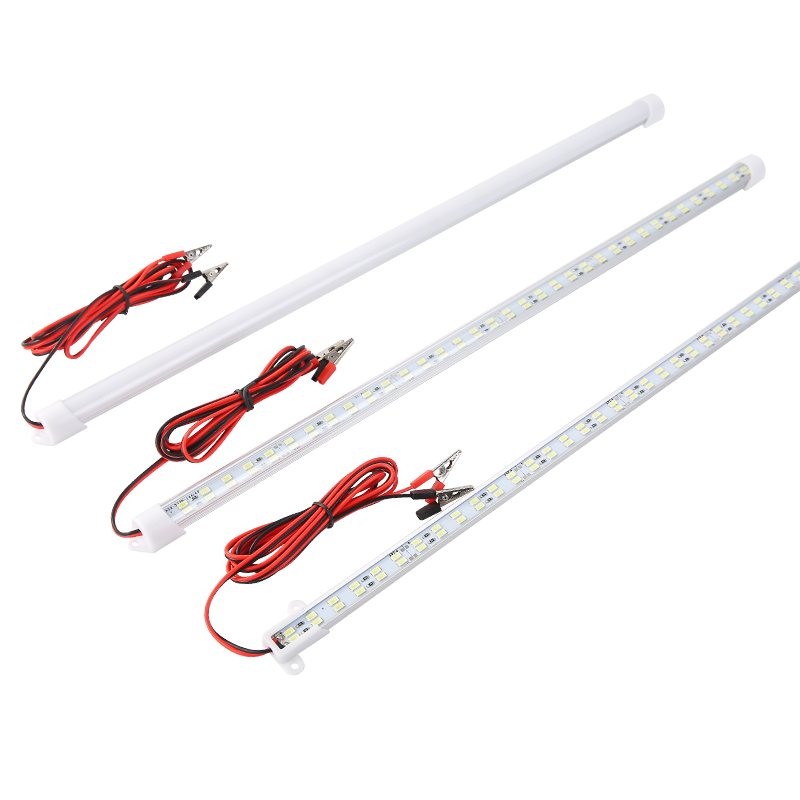 超高亮24v伏双排硬灯条 渔船大货车蓄电池灯带led 摆地摊电瓶灯管