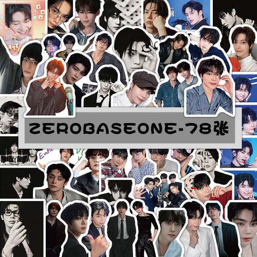 K-POP78张ZEROBASEONE男团组合贴纸ZB1个性头像表情包手账DIY贴画
