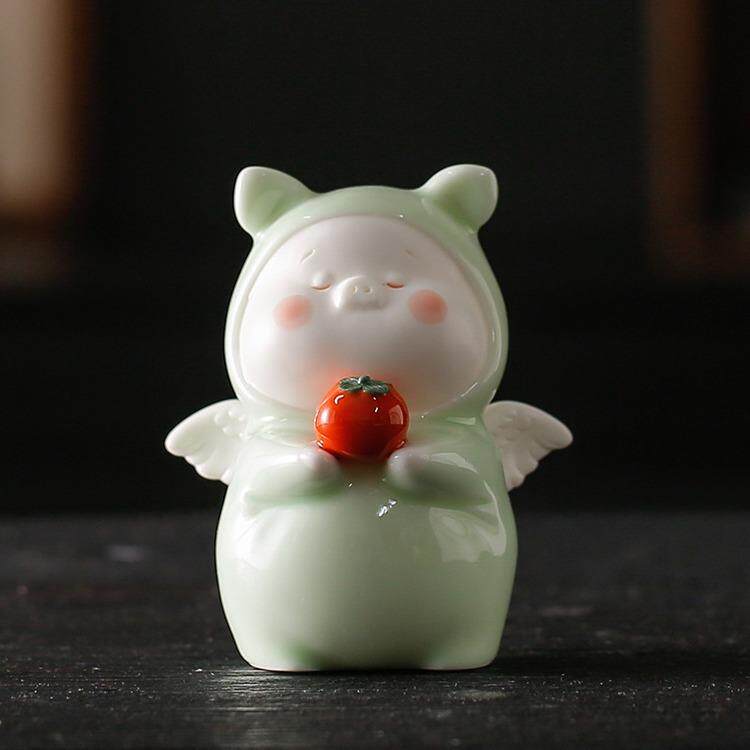 家居招财大吉桌面饰品摆件诸事装饰工艺品艺品创意小猪装饰品宠可