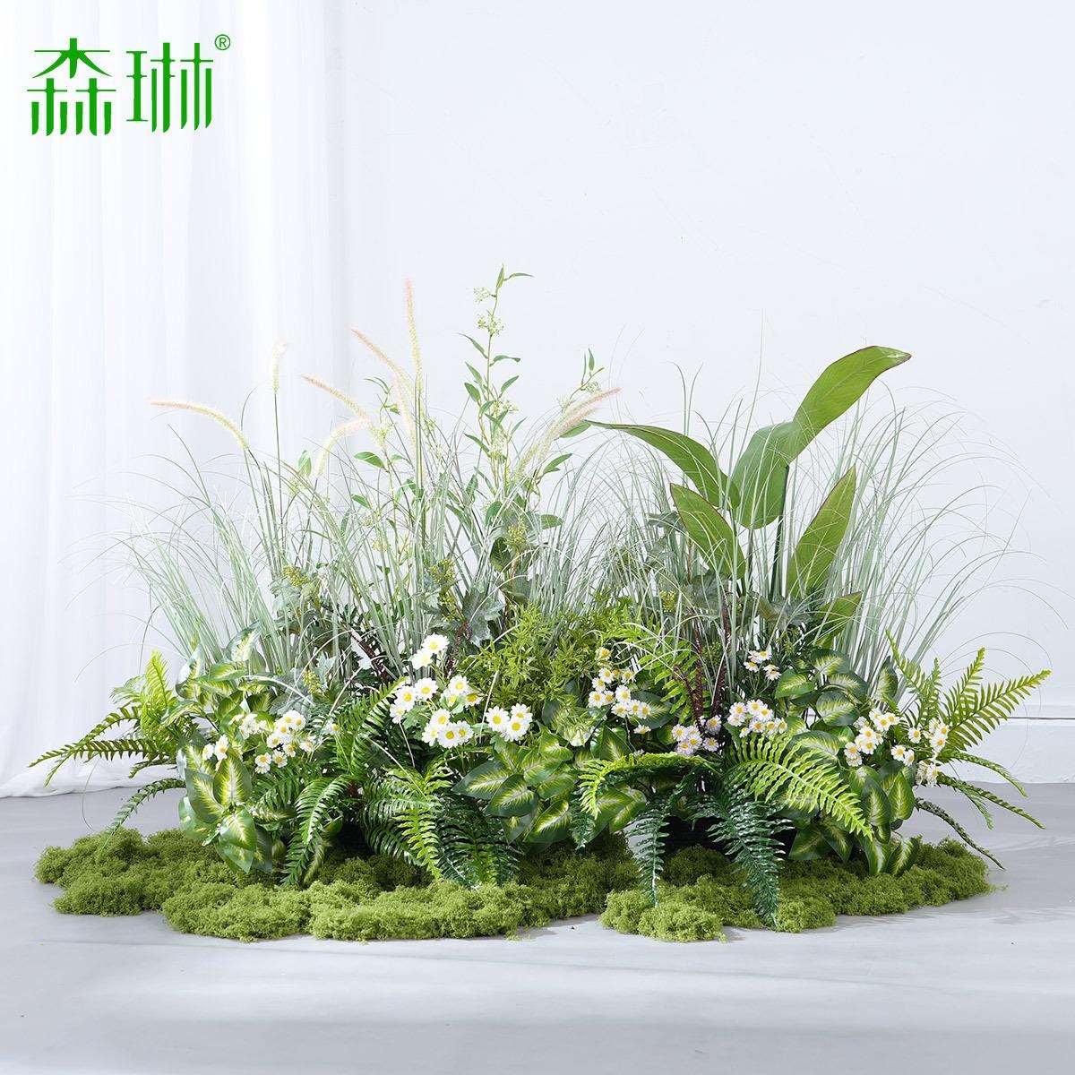 仿真花造景假花绿植装饰室内软装摆设橱窗景观芦苇草植物高级花艺