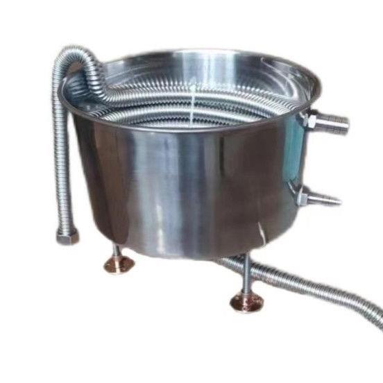 酿酒设备冷凝器304不锈钢冷却器烧酒蒸馏冷却家用商用蒸馏器蒸酒