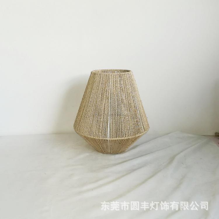 田园藤艺吊灯客厅书房卧室阳台走廊过道台灯灯罩藤编创意个性灯罩