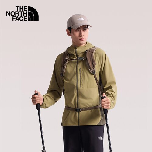 北面户外男士防晒连帽皮肤衣外套