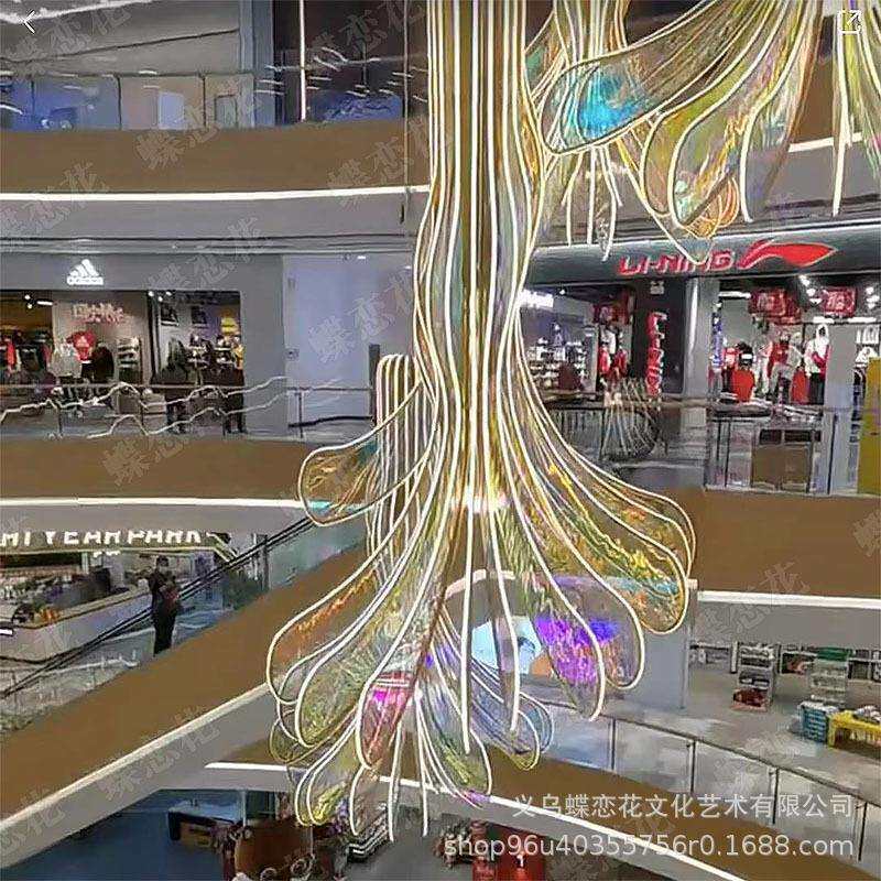 大型商场中庭吊饰装饰布置吊顶美陈购物中心酒店大厅挂饰创意美陈