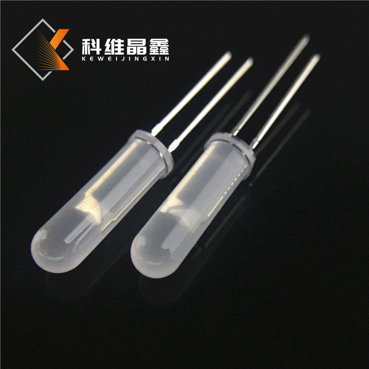 F5圆头雾状高胶体白光LED灯珠