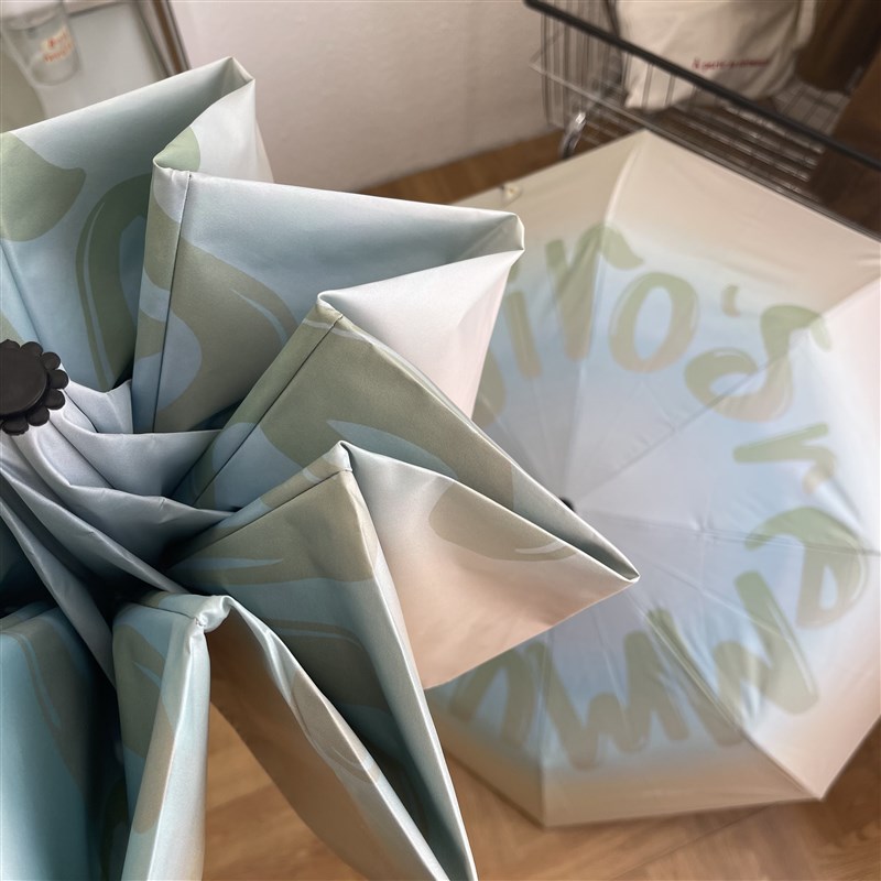 msho菊次郎~渐m变系定制全自动晴雨两用女折叠遮阳太阳黑胶雨伞