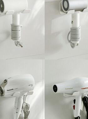 安琴电吹风机置物架免打孔卫生间壁挂支架浴室风筒收纳放置架子