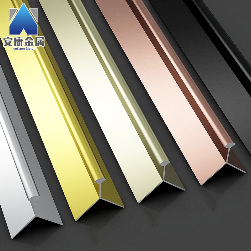 Y型铝合金直角收边条阳角u线 瓷砖大理石护墙板圆弧楼梯踏步收口