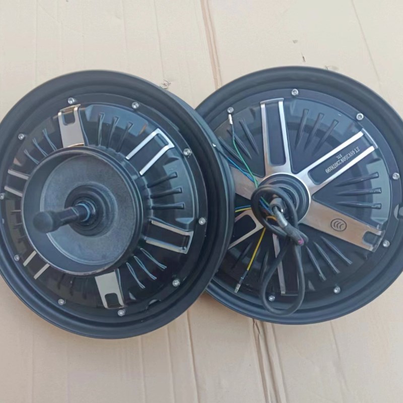 电动车电机e14寸真空胎电机后轮马达电动车自行车后轮电机线