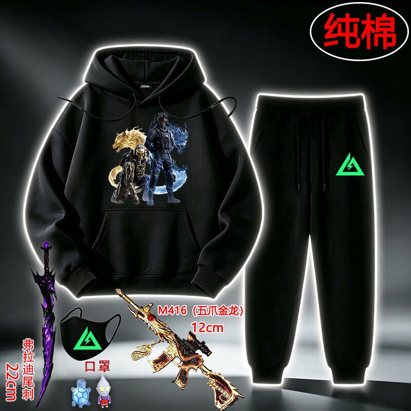 三角洲行动男童权威威龙卫衣套装