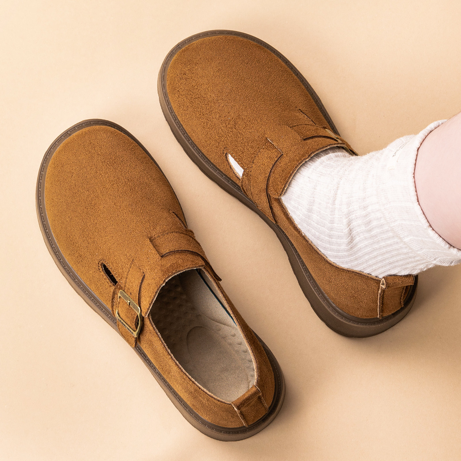 新款厚底勃肯鞋老北京一脚蹬布鞋百搭软底休闲鞋防滑单鞋透气女鞋,女鞋,勃肯鞋/软木鞋,淘宝优惠券,粉丝福利购,淘宝优惠卷