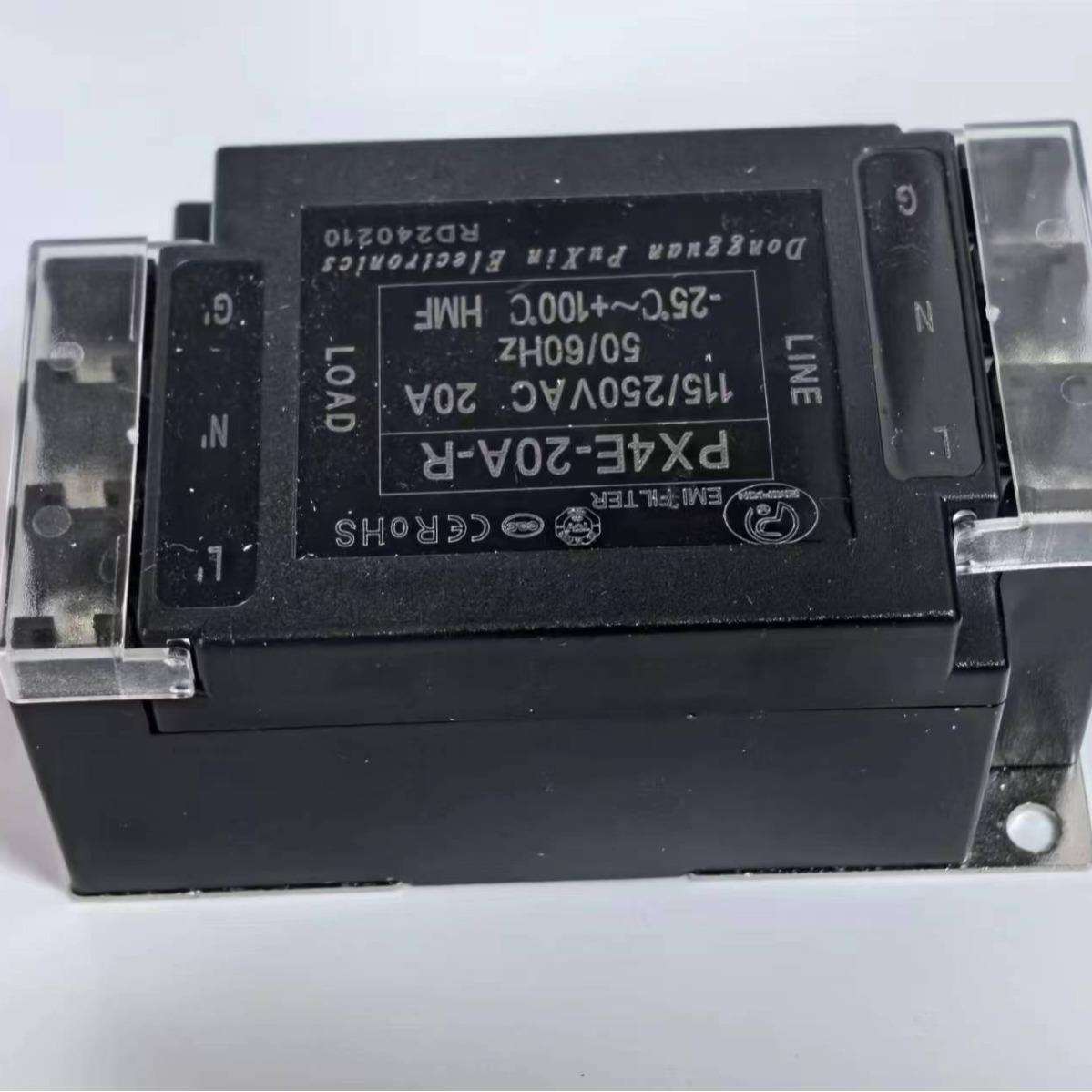 普鑫电源滤波器PX4E-20A-R塑胶一体成型端子台接线合理参数配置