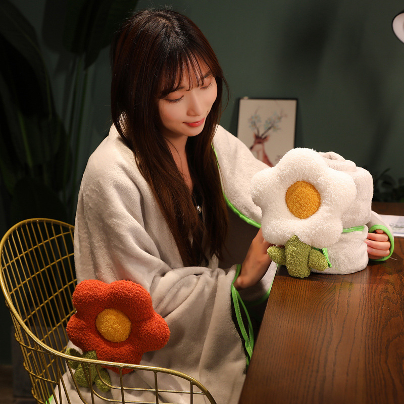 法兰绒小毯子卷毯女生卧室盖毯办公室午休被子空调毯学生盖腿毛毯