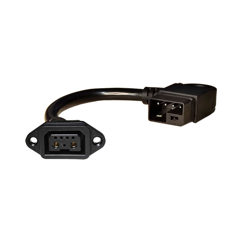 九号新国标电动车锂电池2+4插口插头转换头转接线48V充放电线新品