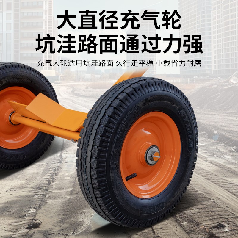 沪工手动油桶搬运车鹰嘴式铁桶搬运车塑料桶搬运小拖车便携手推车