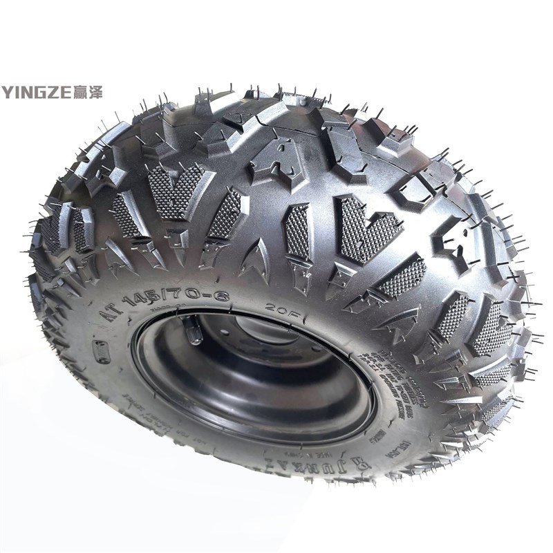 自制四轮电动摩托车沙滩车卡丁车145/70-6寸真空轮胎A字轮胎轮毂