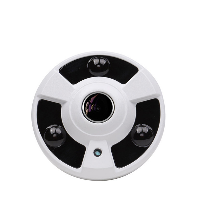 200万全景鱼眼网络摄像机高清全景广角监控摄像头 兼容海康大华