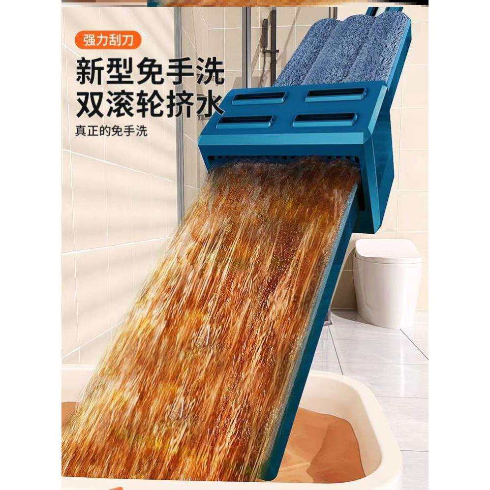拖把大免手洗一拖净扦把家用懒人墩拖布饭店商用酒店保洁托帕工业