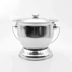 特厚带盖带提手不锈钢痰盂不锈钢矮痰盂罐痰桶尿盆尿桶老人坐厂家